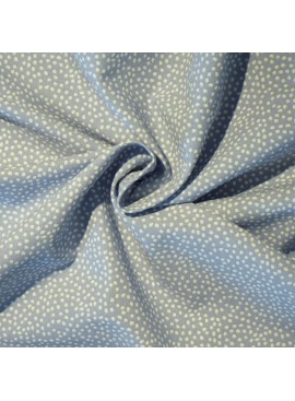 Algodón de lunares azul/blanco