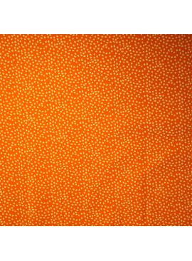 Coton Pois Tassi Orange / Blanc