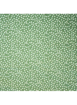 Coton Pois Tassi Romarin / Blanc