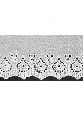 Ruban broderie anglaise blanche goutte