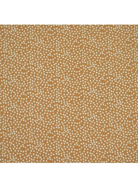 Coton Pois Tassi Caramel / Blanc