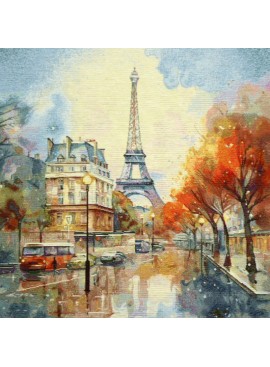 Carré jacquard Tour Eiffel