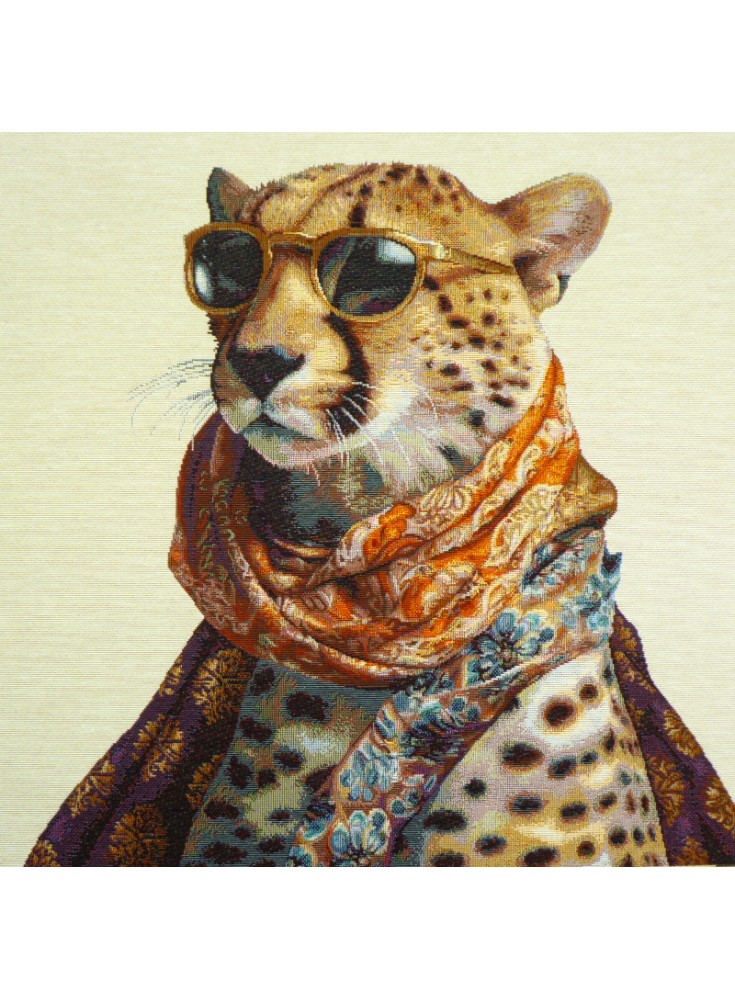 Carré jacquard Leopard VIP