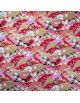 Coton Motif Japonais Rouge / Or