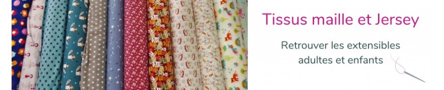 Tejido de punto, jersey - Créa'tissus St Gaudens -